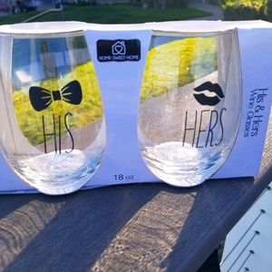 Home Sweet Home Stemless Wine Glasses